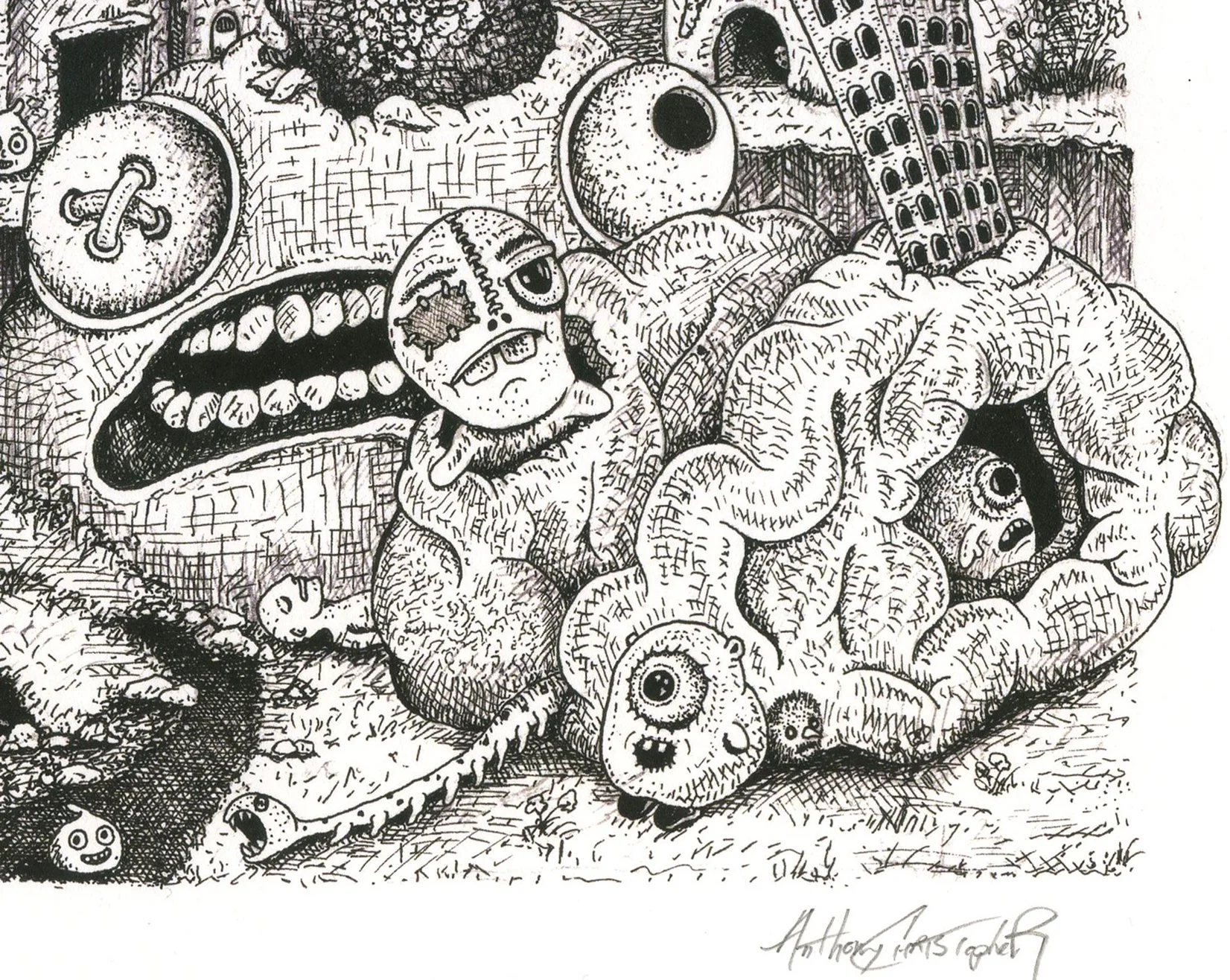 Happy Land Print. Edition of 25. (11x14